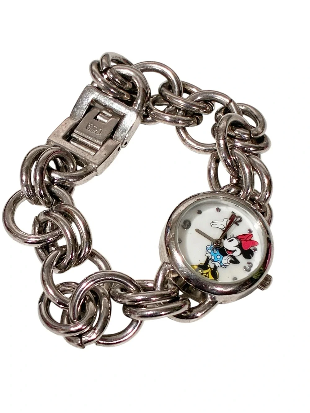 Minnie Mouse Women’s Stainless Steel Bracelet Watch